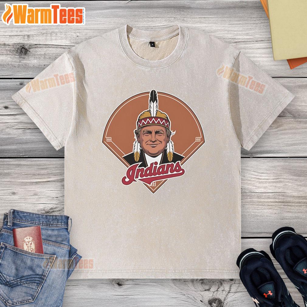 Good Trump Chief Wahoo X Cleveland Guardians Logo T-Shirt - Image 6