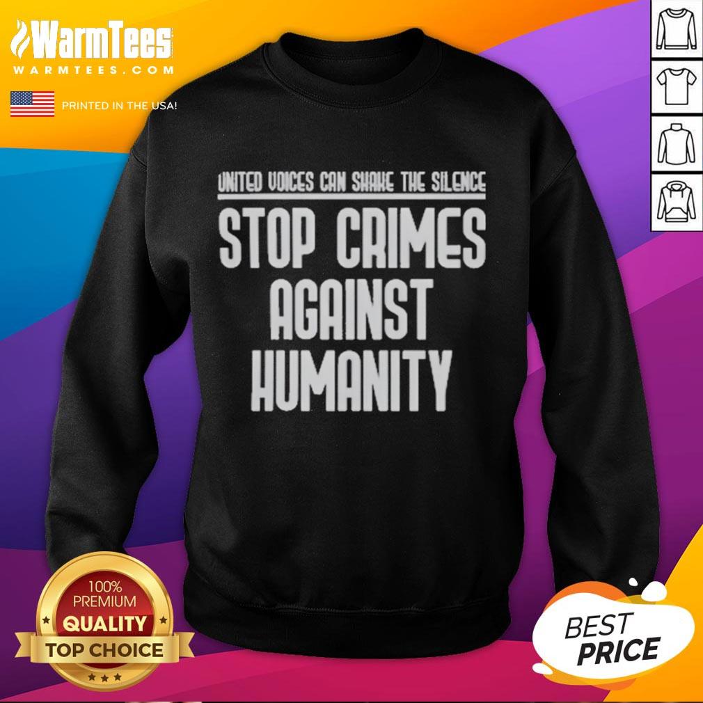 Good United Voices Can Shane The Silence Stop Crimes Against Humanity T-Shirt - Image 5