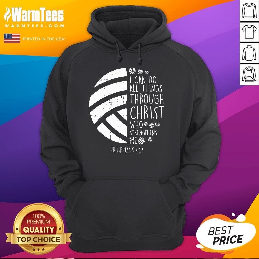 Good Volleyball I Can Do Things Bible Verse God Jesus T-Shirt - Image 3