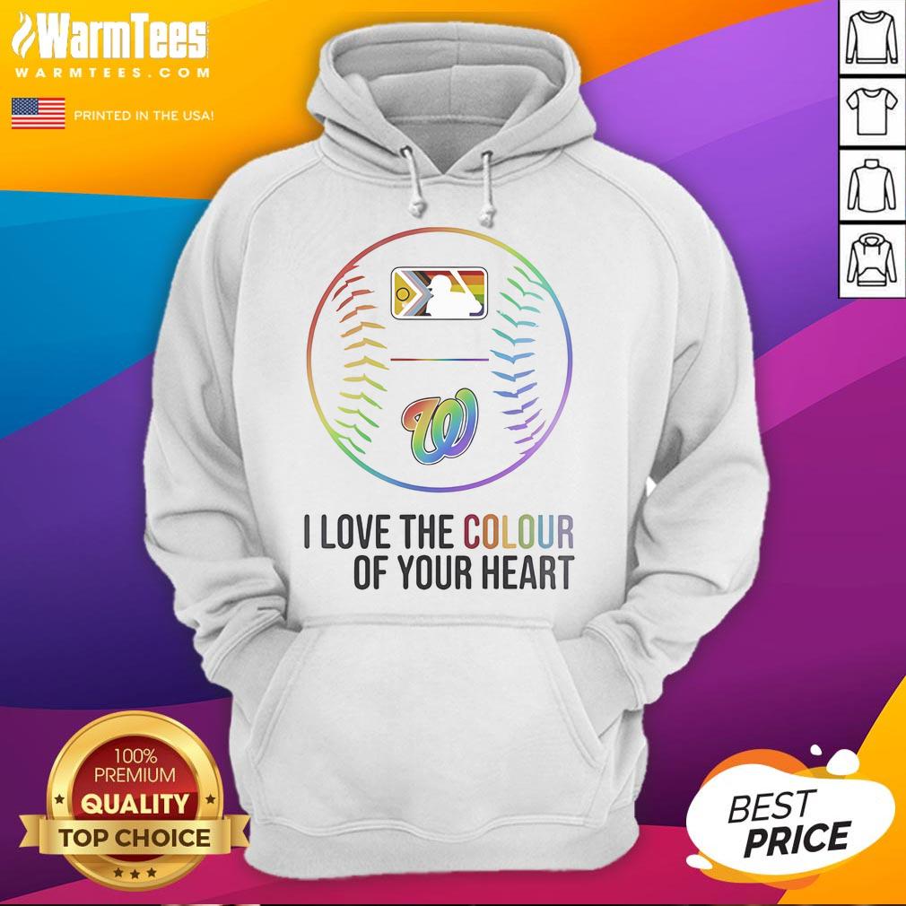 Good Washington Nationals Baseball I Love The Colour Of Your Heart Pride Month 2025 T-Shirt - Image 2