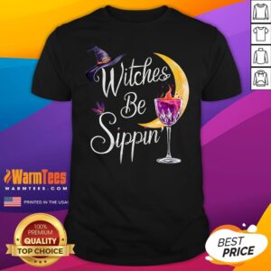Good Wine Witches Be Sippin Halloween T-Shirt