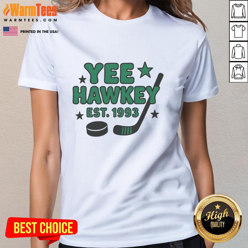 Good Yee Hawkey Hockey Est 1993 T-Shirt - Image 3