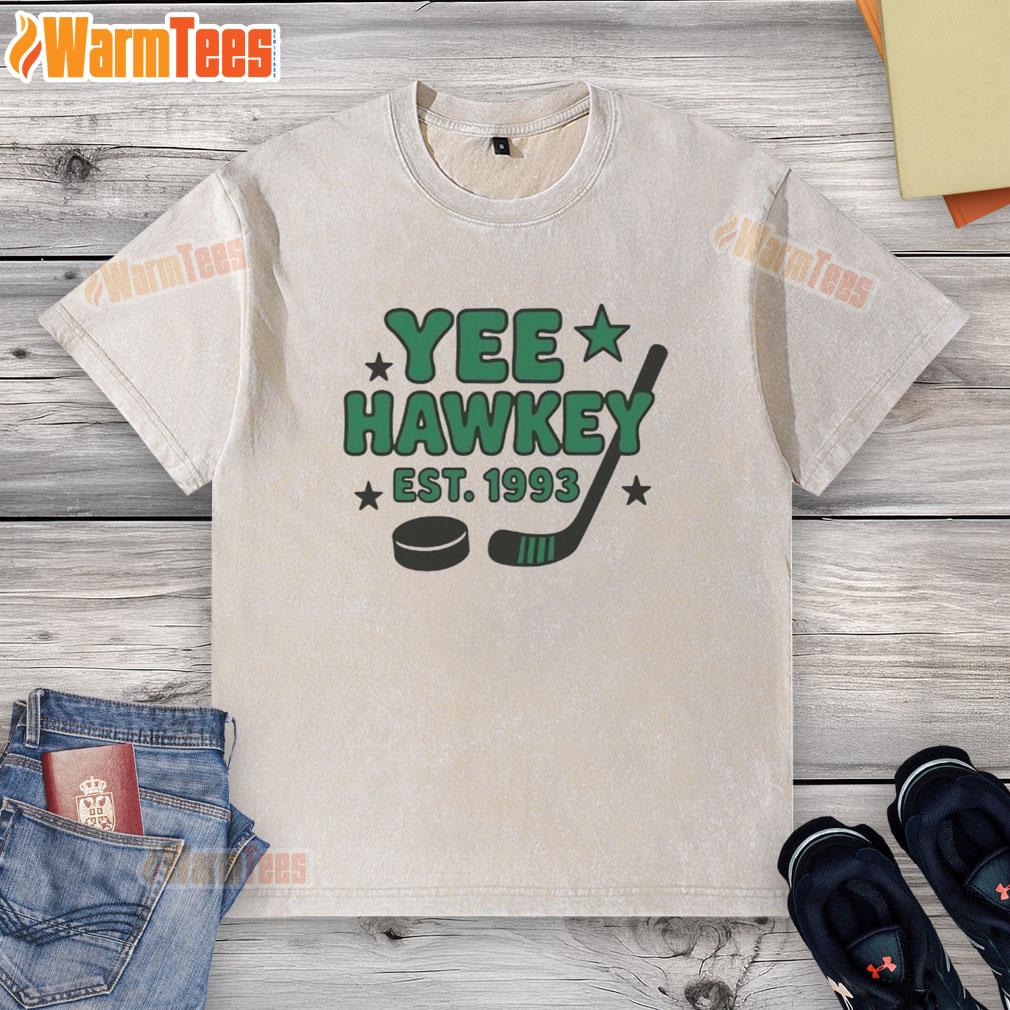 Good Yee Hawkey Hockey Est 1993 T-Shirt - Image 6