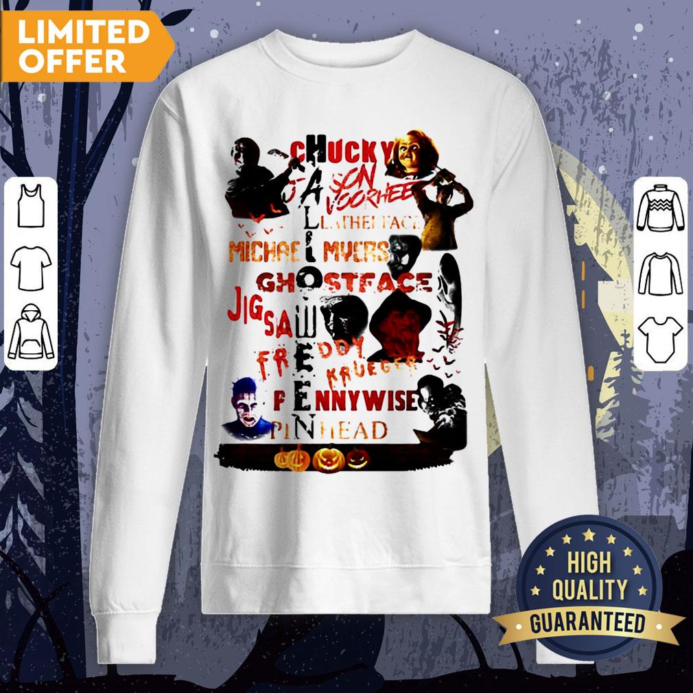 Halloween Chucky Jason Voorhees Leatherface Michael Myers Ghostface Jigsaw Shirt - Image 4