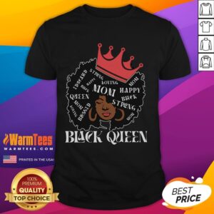 Happy Black Queen Mom Mother's Day T-Shirt
