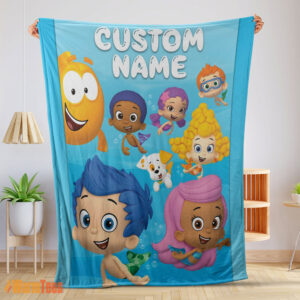 Happy Bubble Guppies Underwater Adventure Blanket Fleece Customized Blanket