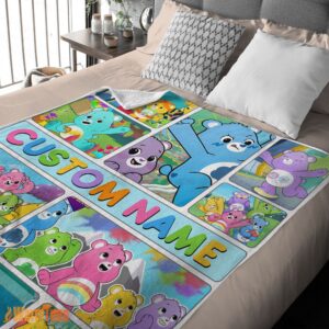 Alternative view of Happy Care Bears Friends Blanket Fleece Customized Blanket