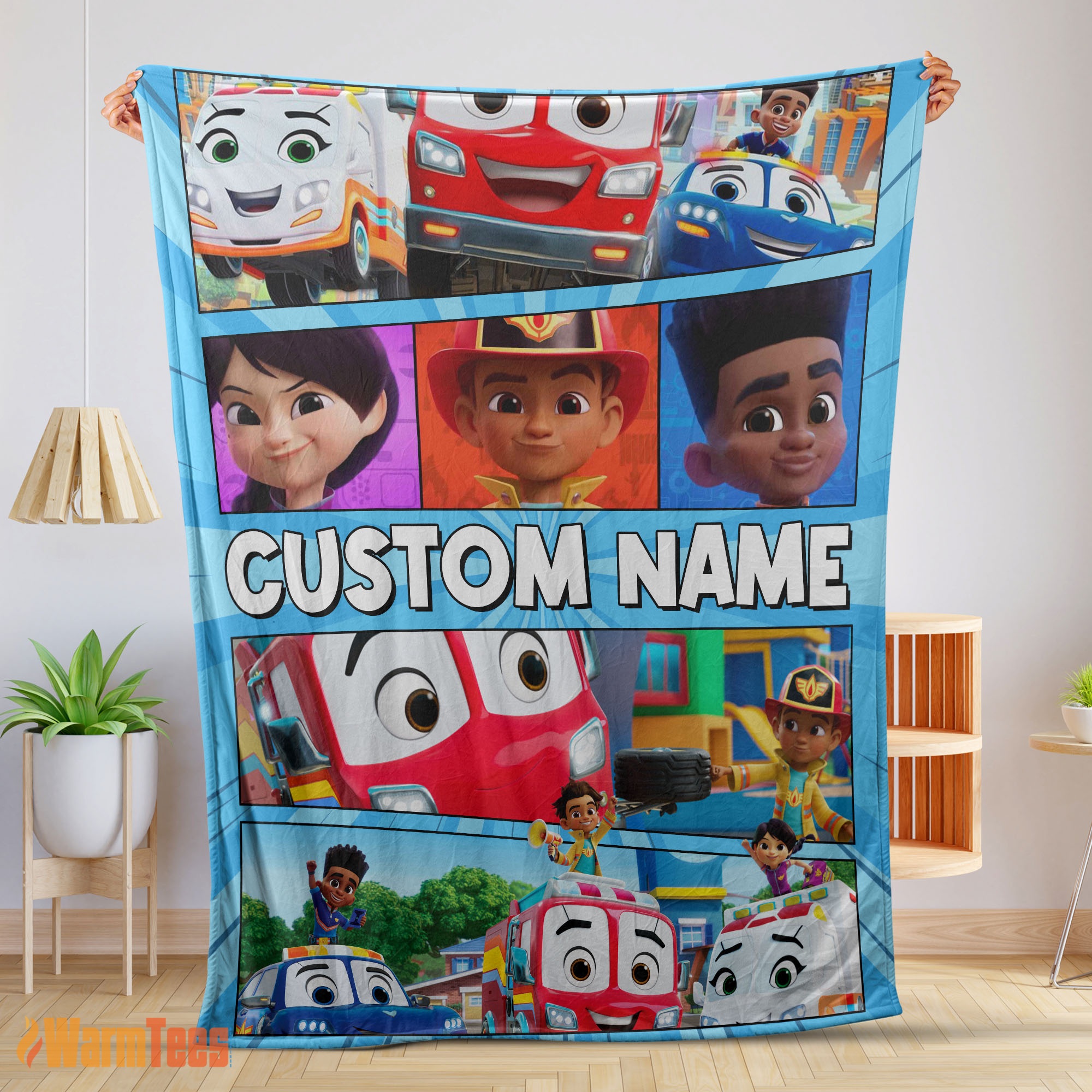 Happy Cartoon Disney Firebuds Blanket – Customize Blanket