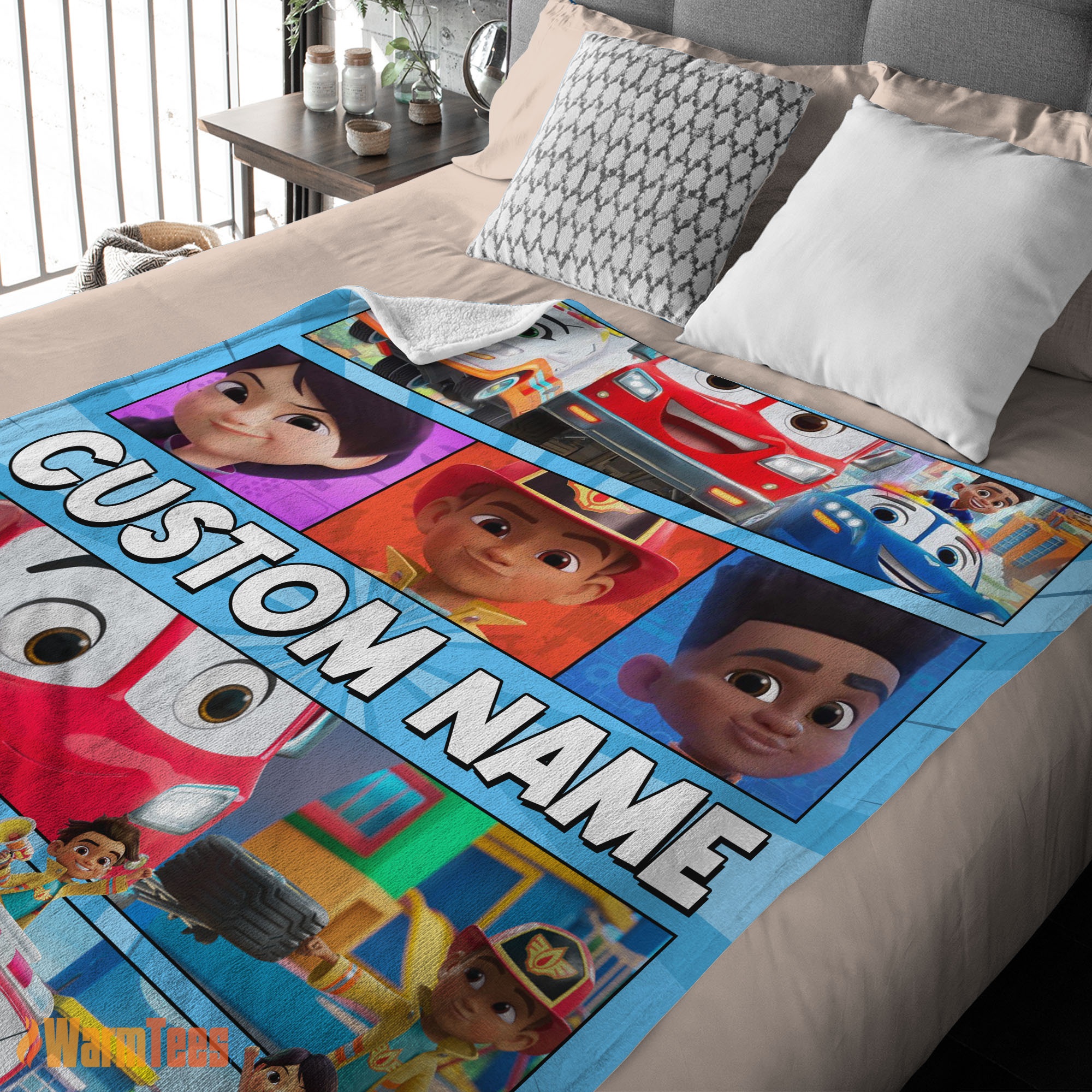 Happy Cartoon Disney Firebuds Blanket – Customize Blanket - Image 2