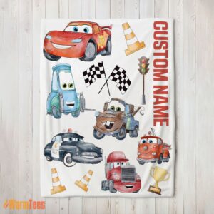 Happy Cartoon Pixar Cars Cute Character Blanket Fleece Customized Blanket