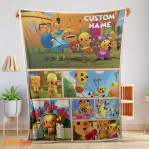 Happy Cartoon Rolie Polie Olie Blanket Fleece Customized Blanket