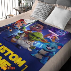 Alternative view of Happy Cartoon Star Wars Young Jedi Adventures Blanket Fleece Customized Blanket