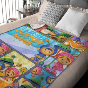 Alternative view of Happy Cartoon Team Umizoomi Cute Blanket Fleece Customized Blanket