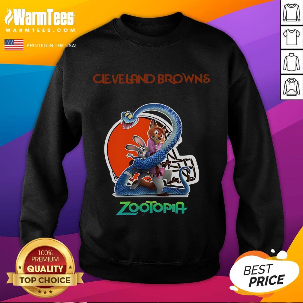 Happy Cleveland Browns Zootopia 2 T-Shirt - Image 5
