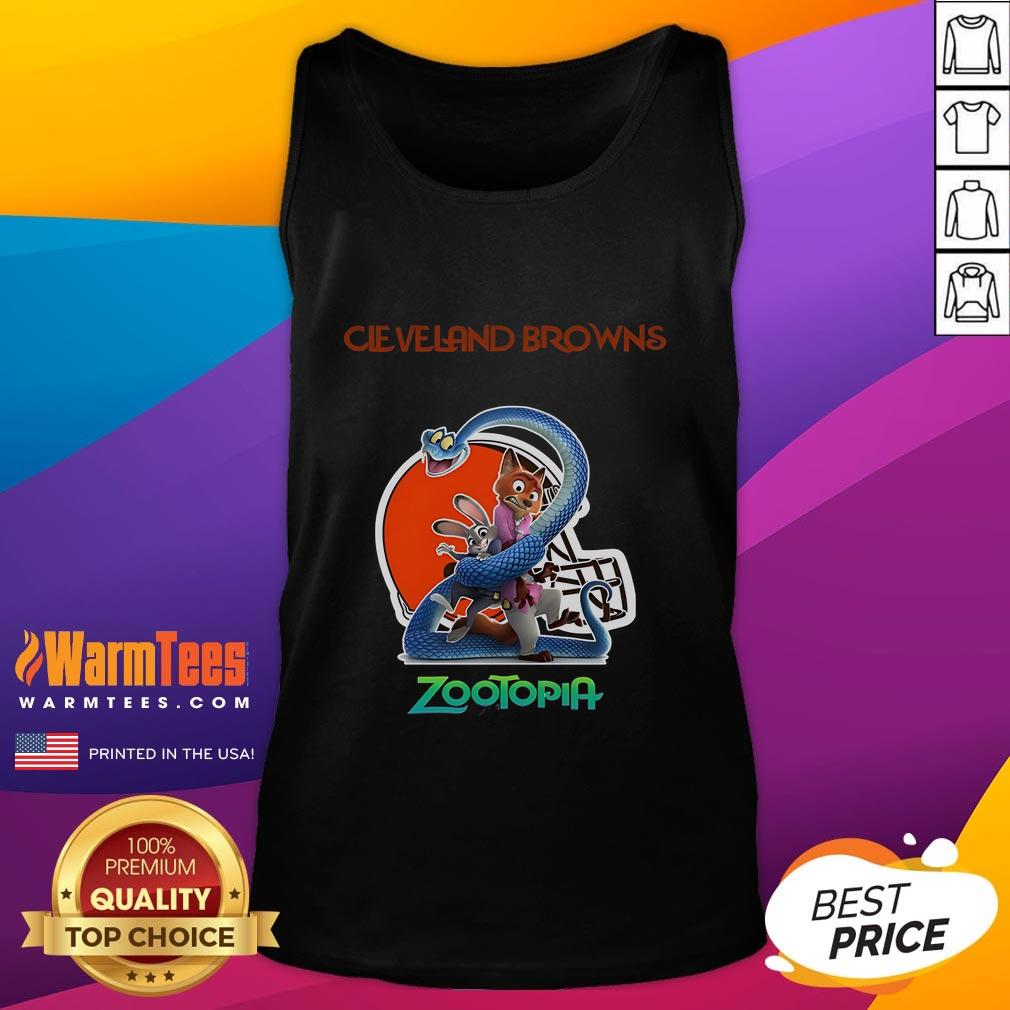 Happy Cleveland Browns Zootopia 2 T-Shirt - Image 4