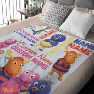Alternative view of Happy Cute Backyardigans Characters Blanket Fleece Customized Blanket