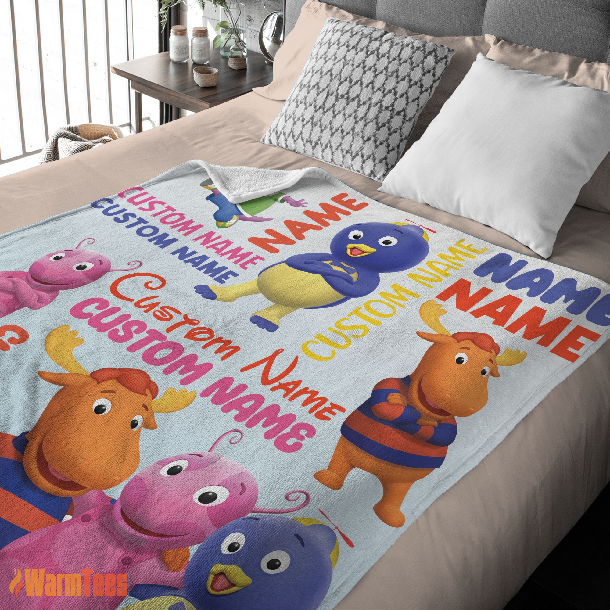 Happy Cute Backyardigans Characters Blanket Fleece Customized Blanket - Image 2