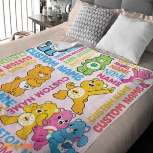Alternative view of Happy Cute Care Bears & Friends Blanket Fleece Customized Blanket