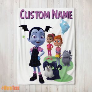 Happy Cute Vampirina & Friends Blanket Fleece Customized Blanket