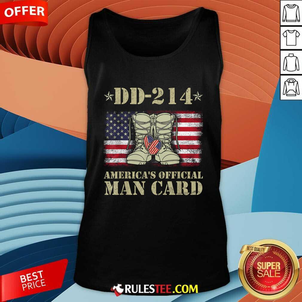 Happy Dd214 Americas Man Card Veteran Day Served Flag Proud Military Family T-Shirt - Image 5