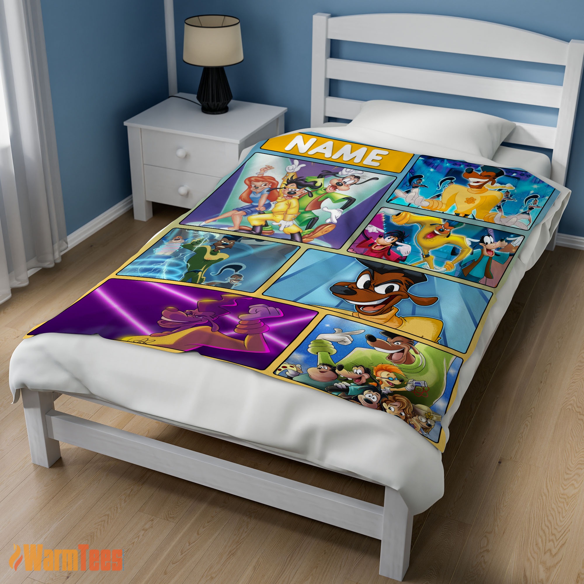 Happy Disney A Goofy Movie Max Goof & Powerline Blanket Fleece Customized Blanket - Image 3