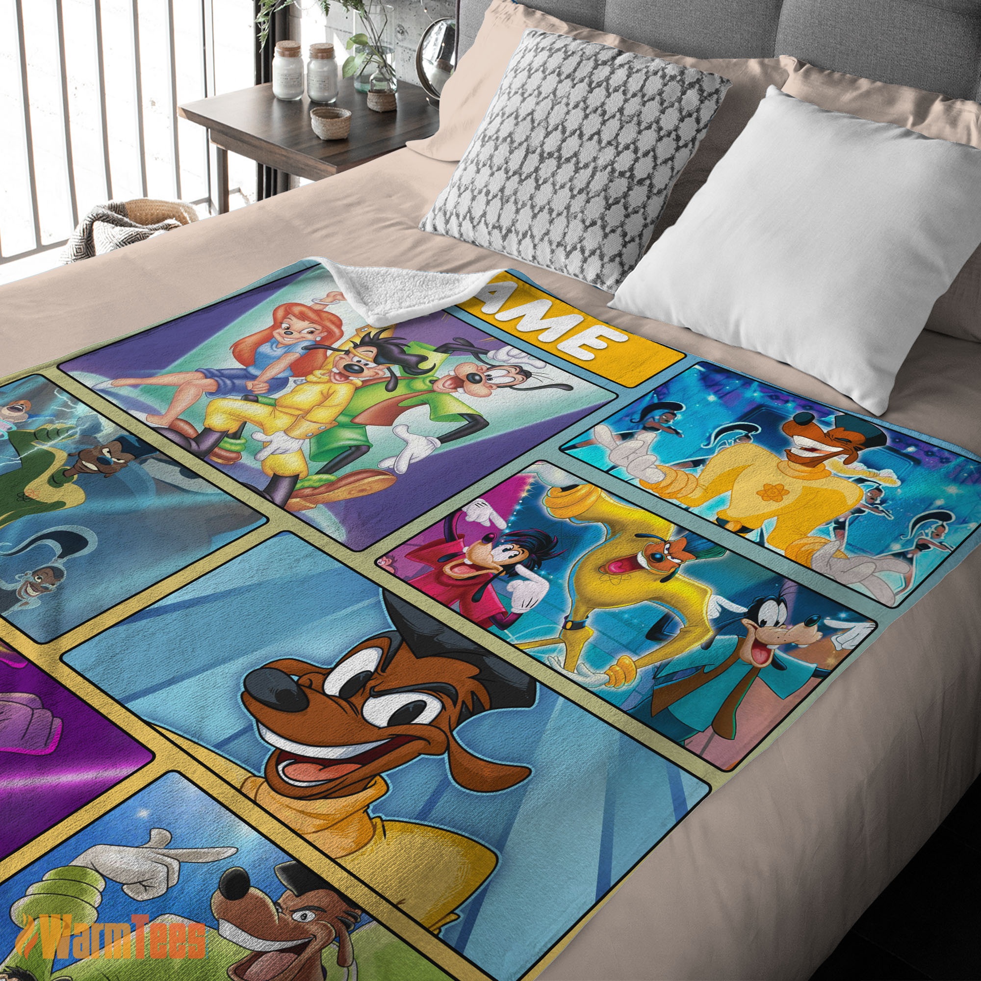 Happy Disney A Goofy Movie Max Goof & Powerline Blanket Fleece Customized Blanket - Image 2