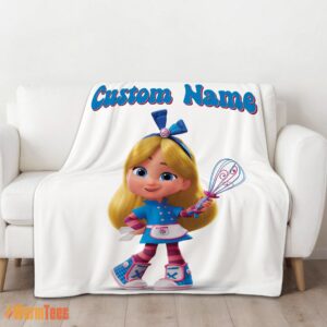 Alternative view of Happy Disney Alice's Wonderland Bakery Blanket Fleece Customized Blanket