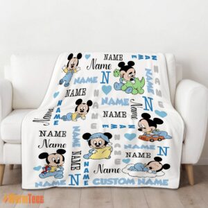 Alternative view of Happy Disney Baby Mickey's Dreamland Blanket Fleece Customized Blanket