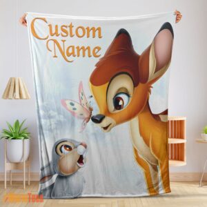 Happy Disney Bambi And Thumper Blanket Fleece Customized Blanket