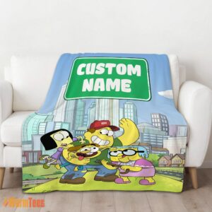 Alternative view of Happy Disney Big City Greens Family Cartoon Blanket Fleece Customized Blanket