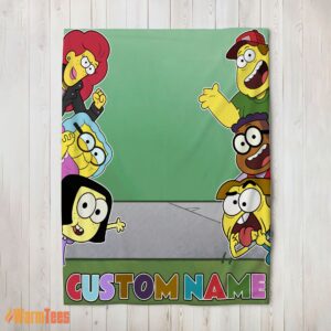 Happy Disney Big City Greens Peeking Family Blanket Fleece Customized Blanket