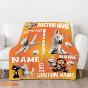 Alternative view of Happy Disney Bolt And Penny Blanket Fleece Customized Blanket