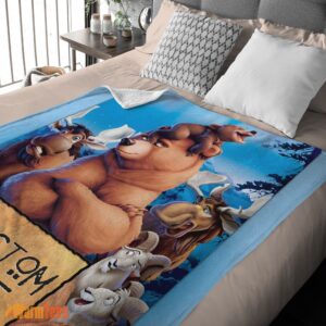 Alternative view of Happy Disney Brother Bear Poster Blanket Fleece Customized Blanket
