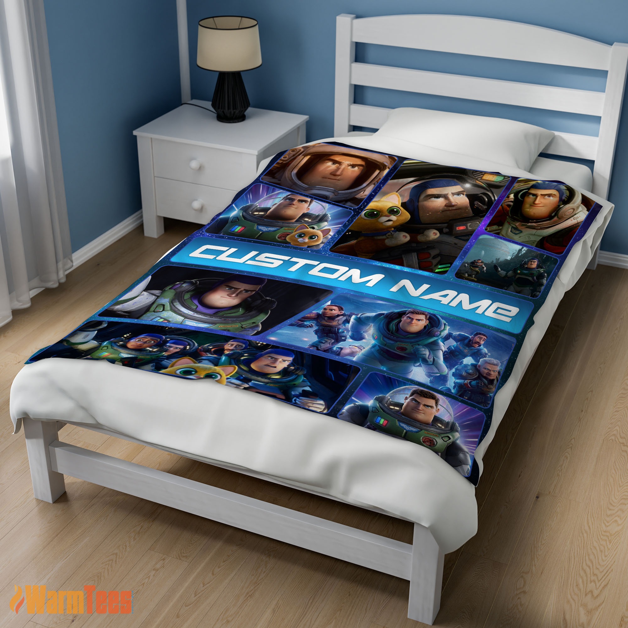 Happy Disney Buzz Lightyear Collage Fleece Customized Blanket - Image 3