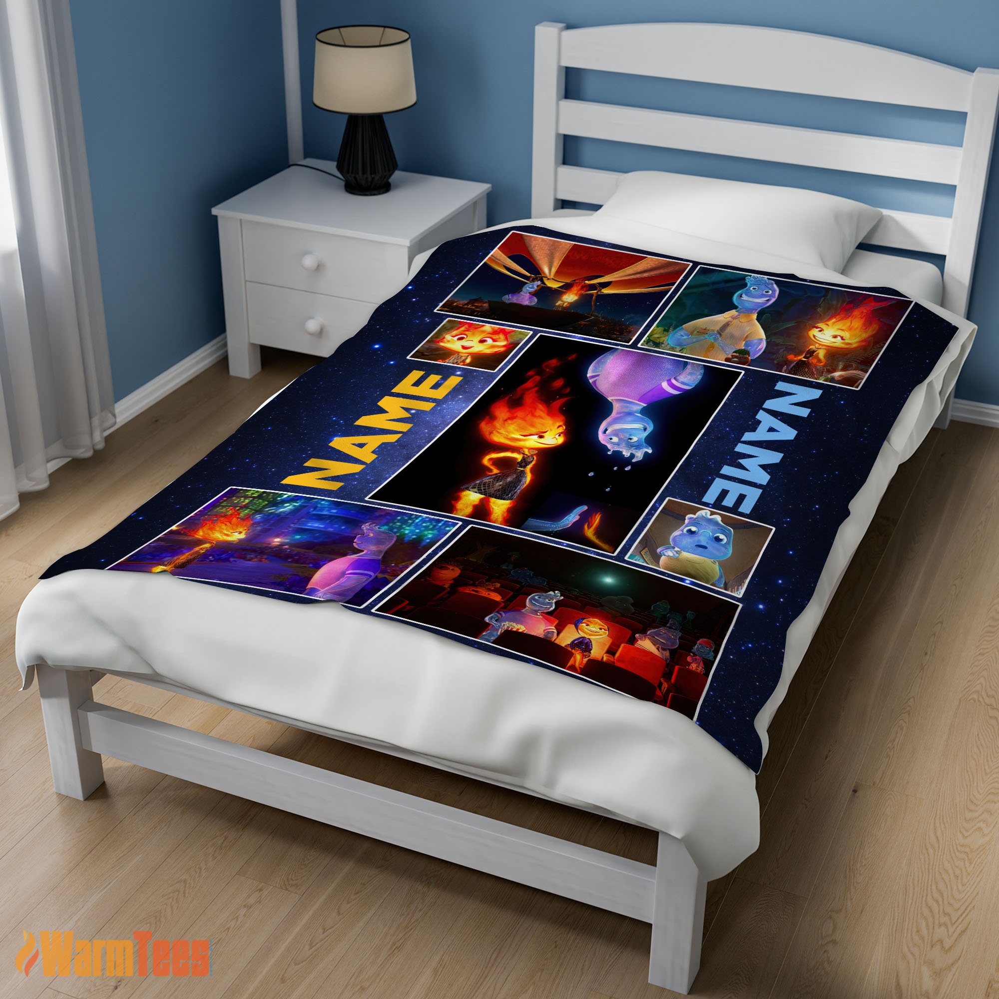 Happy Disney Cartoon Elemental Blanket Fleece Customized Blanket - Image 3