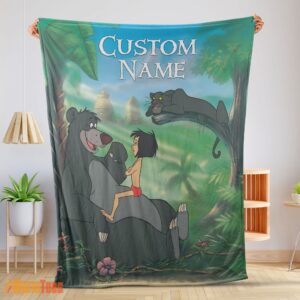 Happy Disney Cartoon JungleBook Tapestry Blanket Fleece Customized Blanket