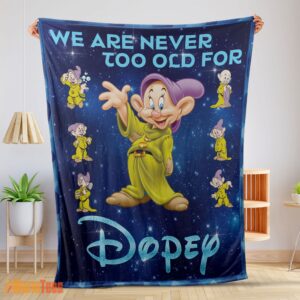 Happy Disney Cartoon Snow White Dopey The Seven Dwarfs Blanket