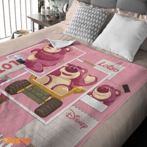 Alternative view of Happy Disney Cartoon Toy Story Cute Lotso Grid Photos Blanket