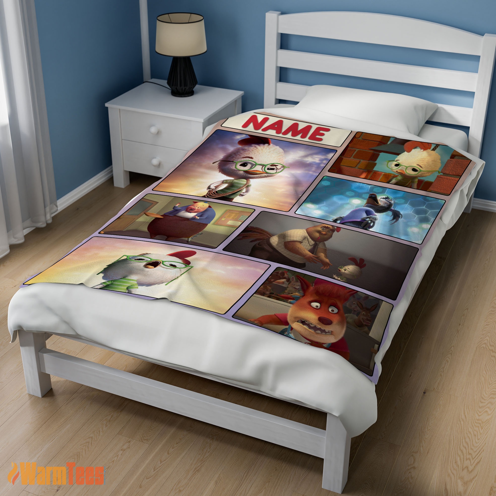 Happy Disney Chicken Little Collage Poster Blanket Fleece Customized Blanket - Image 3