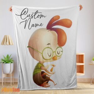 Happy Disney Chicken Little Meditative Pose Blanket Fleece Customized Blanket