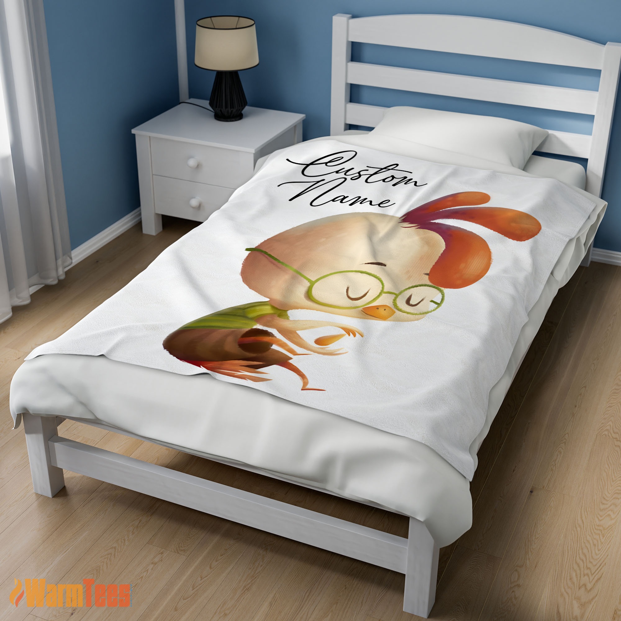 Happy Disney Chicken Little Meditative Pose Blanket Fleece Customized Blanket - Image 3