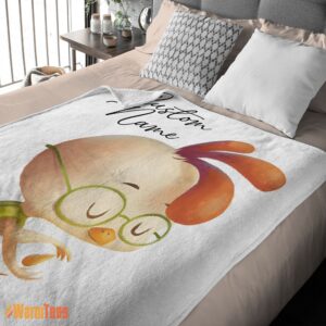 Alternative view of Happy Disney Chicken Little Meditative Pose Blanket Fleece Customized Blanket