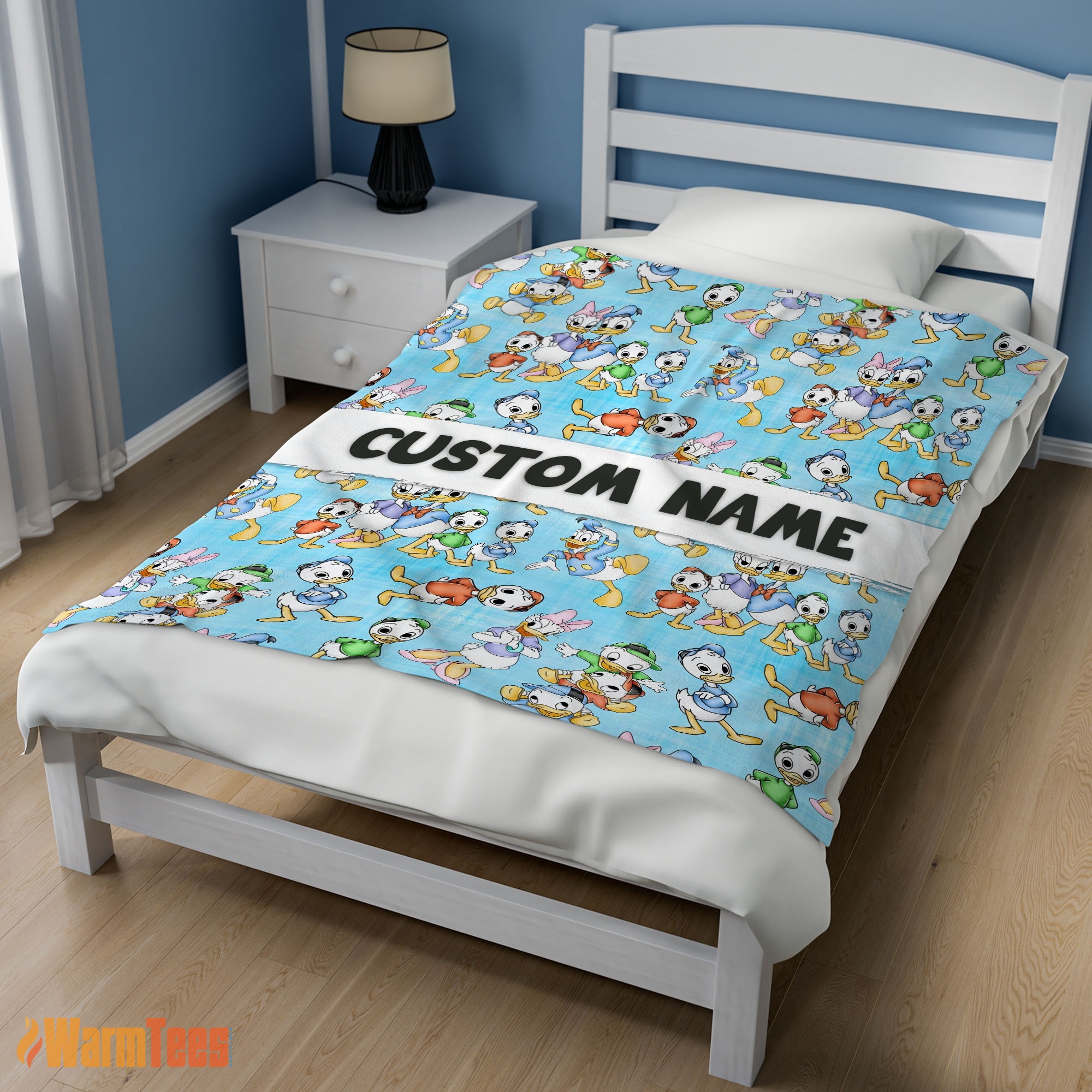 Happy Disney Donald Duck Daisy Huey Dewey Louie Blanket Fleece Customized Blanket - Image 2