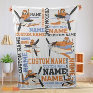 Happy Disney Dusty Crophopper Blanket Fleece Customized Blanket