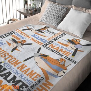 Alternative view of Happy Disney Dusty Crophopper Blanket Fleece Customized Blanket
