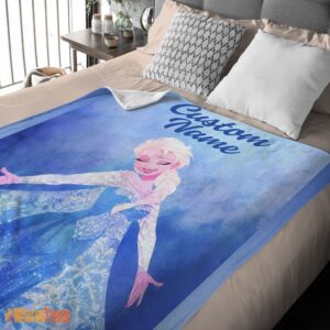 Alternative view of Happy Disney Frozen Magic Elsa Blanket Fleece Customized Blanket