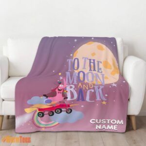 Alternative view of Happy Disney Inside Out Bing Bong To The Moon And Back Blanket Fleece Customized Blanket