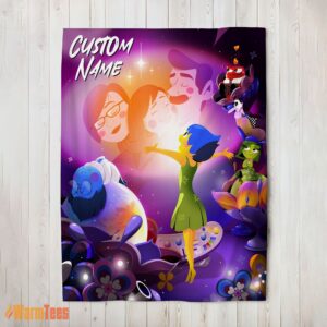 Happy Disney Inside Out Family Unite Blanket Fleece Customized Blanket