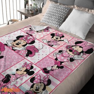 Alternative view of Happy Disney Minnie Mouse And Friends Minnie Mouse Moods Blanket – Customize Blanket