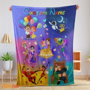 Happy Disney Pixar Cartoon All Story Velveteen Cute Blanket Fleece Customized Blanket